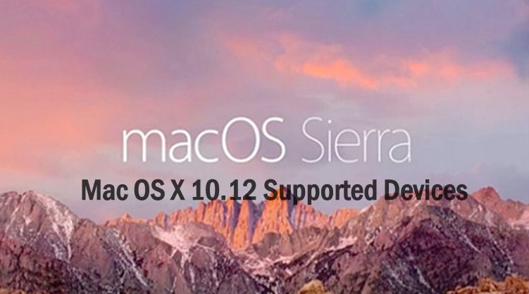 Supported Macs For Sierra